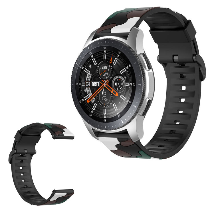  Samsung Galaxy Watch 3 (45mm) / Samsung Galaxy Watch (46mm) Silikone Rem - Hvid#serie_3