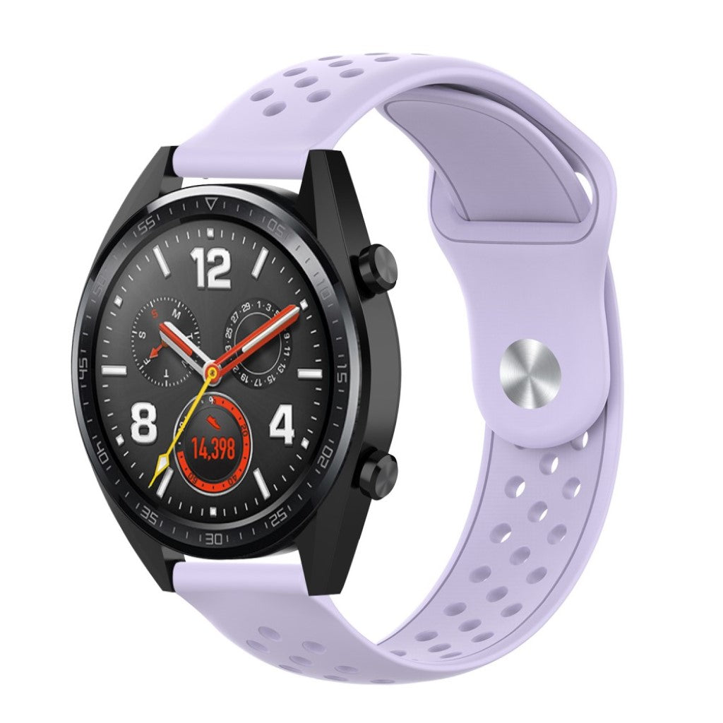 Meget komfortabel Samsung Galaxy Watch (42mm) Silikone Rem - Lilla#serie_10