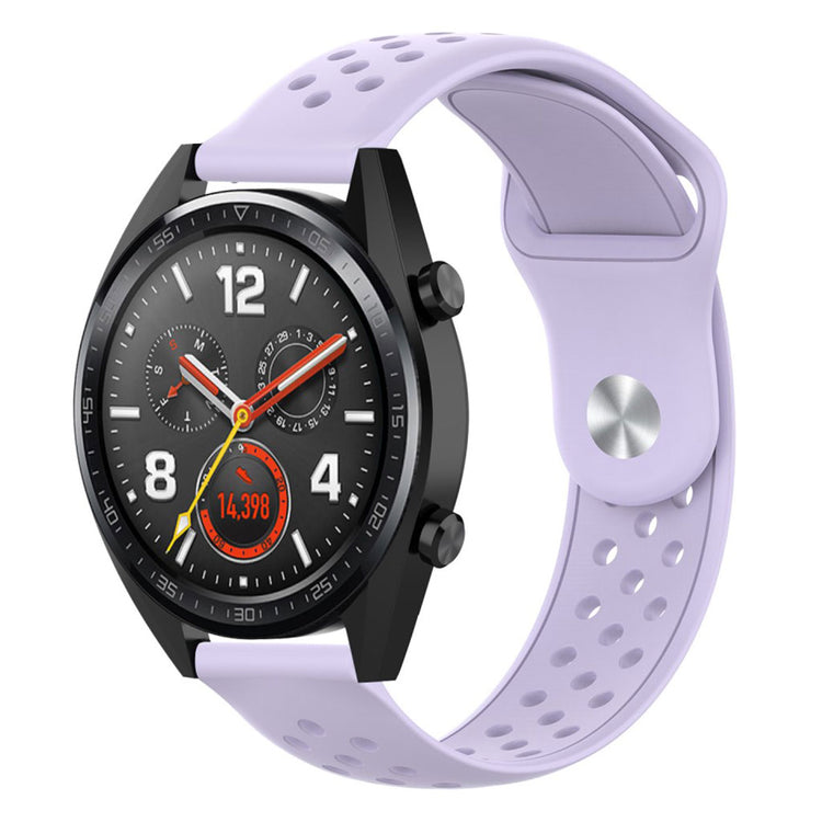 Meget komfortabel Samsung Galaxy Watch (42mm) Silikone Rem - Lilla#serie_10