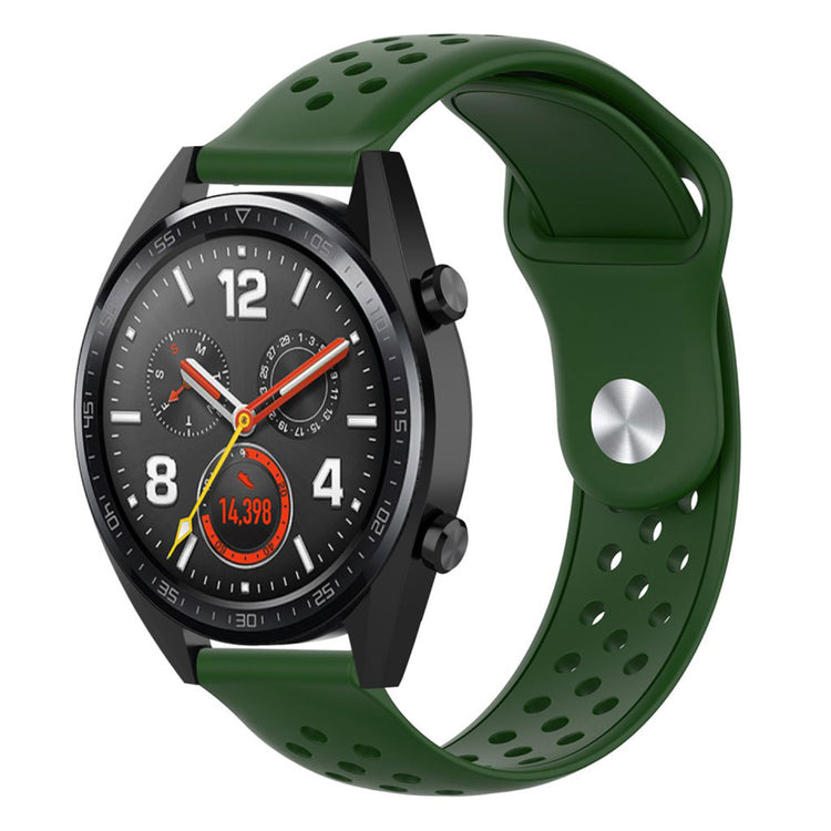 Meget komfortabel Samsung Galaxy Watch (42mm) Silikone Rem - Grøn#serie_7