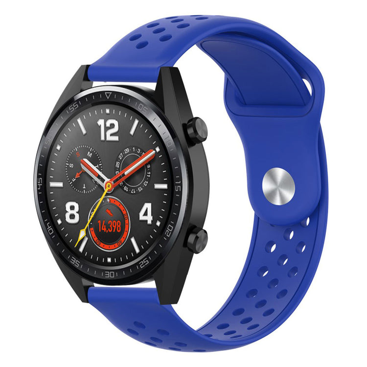 Meget komfortabel Samsung Galaxy Watch (42mm) Silikone Rem - Blå#serie_8