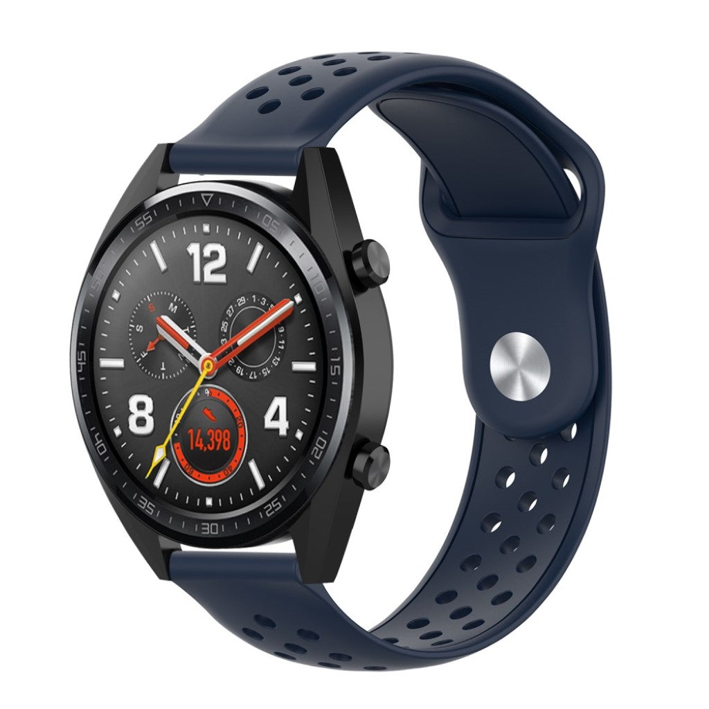 Meget komfortabel Samsung Galaxy Watch (42mm) Silikone Rem - Blå#serie_9