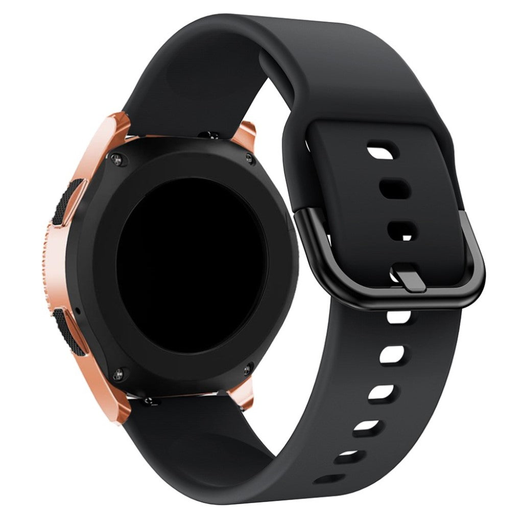 Helt vildt fed Samsung Galaxy Watch (42mm) Silikone Rem - Sort#serie_1