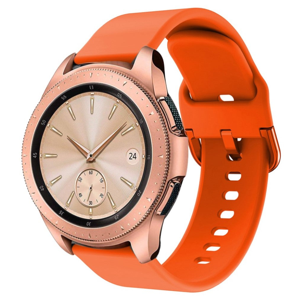 Helt vildt fed Samsung Galaxy Watch (42mm) Silikone Rem - Orange#serie_5