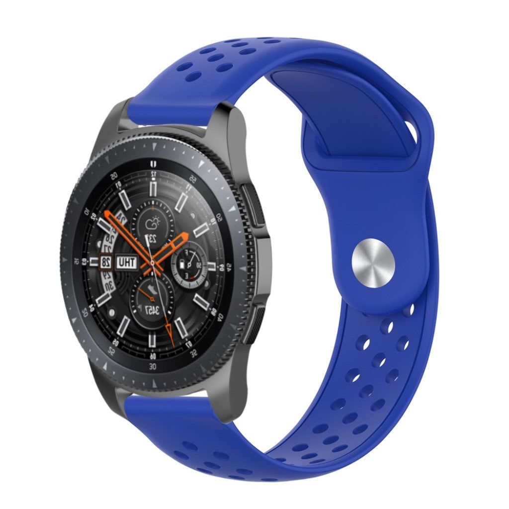 Vildt holdbart Samsung Galaxy Watch (46mm) Silikone Rem - Blå#serie_8