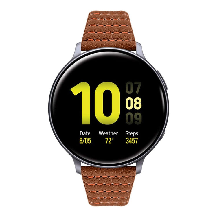 Meget nydelig Samsung Galaxy Watch (46mm) Ægte læder Rem - Brun#serie_6