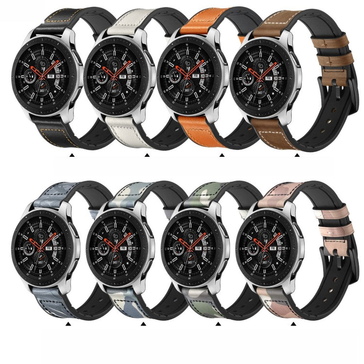 Fantastisk Samsung Galaxy Watch (46mm) Ægte læder Rem - Hvid#serie_1