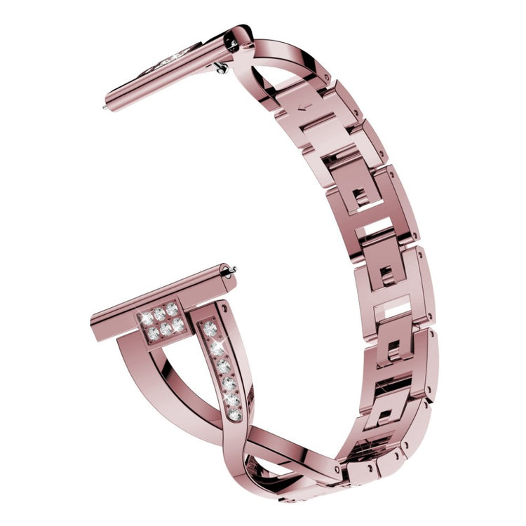 Stilren Samsung Galaxy Watch Active Metal og Rhinsten Rem - Pink#serie_4
