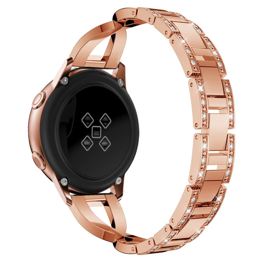 Stilren Samsung Galaxy Watch Active Metal og Rhinsten Rem - Pink#serie_5