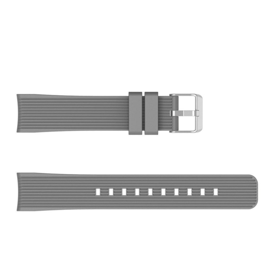 Meget nydelig Samsung Galaxy Watch Active Silikone Rem - Sølv#serie_3