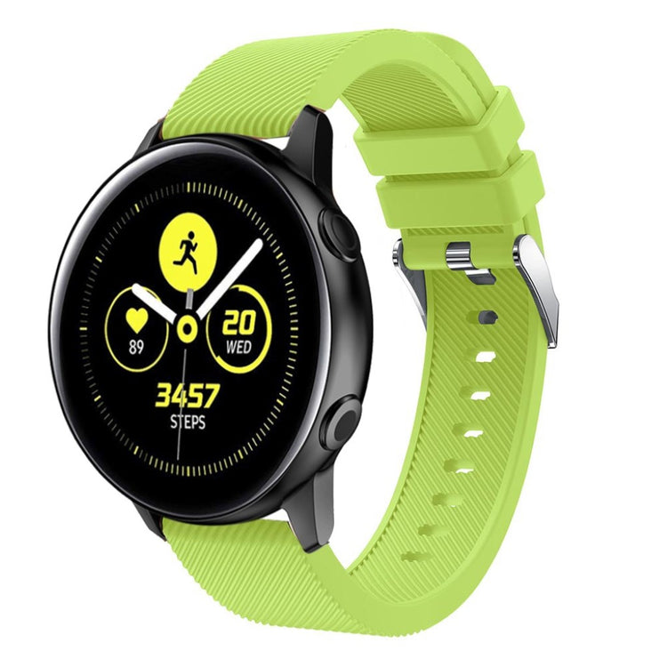 Meget cool Samsung Galaxy Watch Active Silikone Rem - Grøn#serie_5