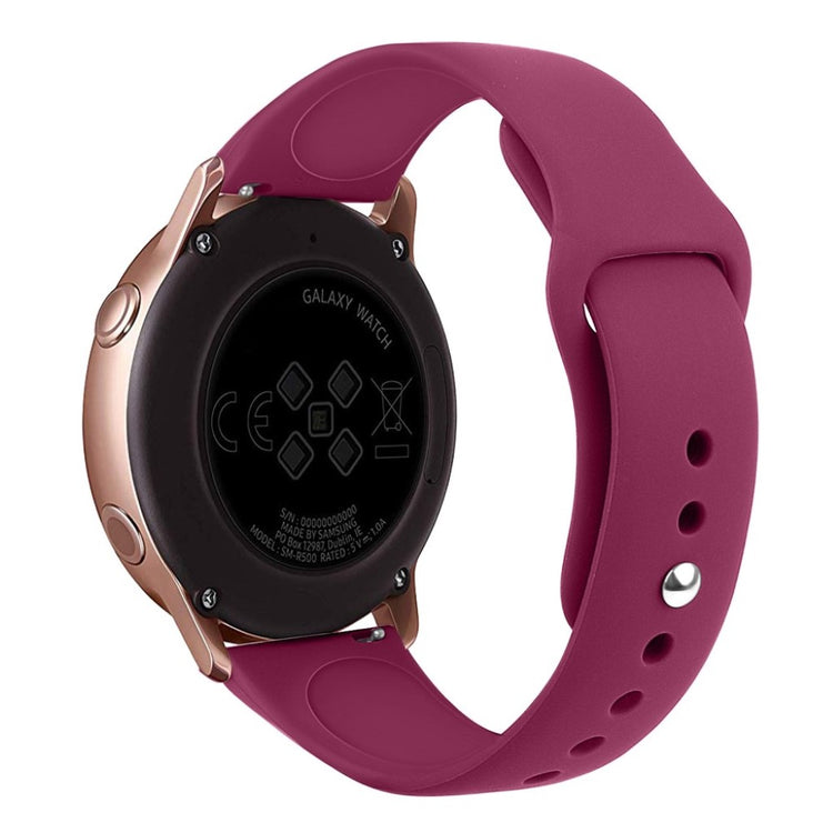 Super slidstærk Samsung Galaxy Watch Active Silikone Rem - Pink#serie_4