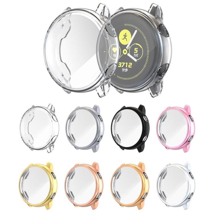 Beskyttende Samsung Galaxy Watch Active Silikone Cover - Gennemsigtig#serie_2