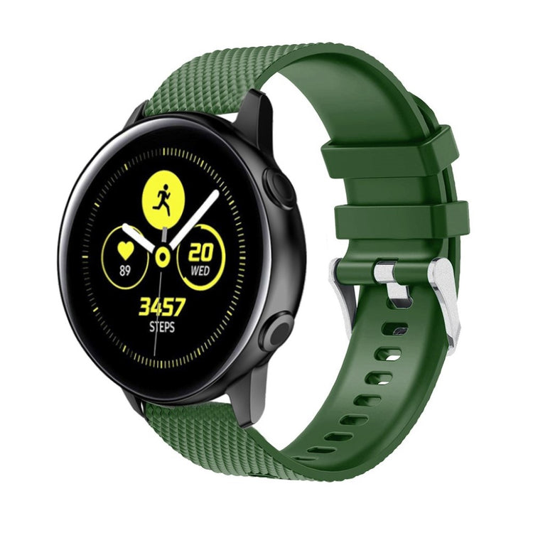 Meget elegant Samsung Galaxy Watch Active Silikone Rem - Grøn#serie_6
