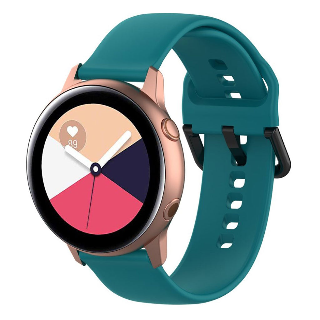 Tidsløst Samsung Galaxy Watch Active Silikone Rem - Grøn#serie_7