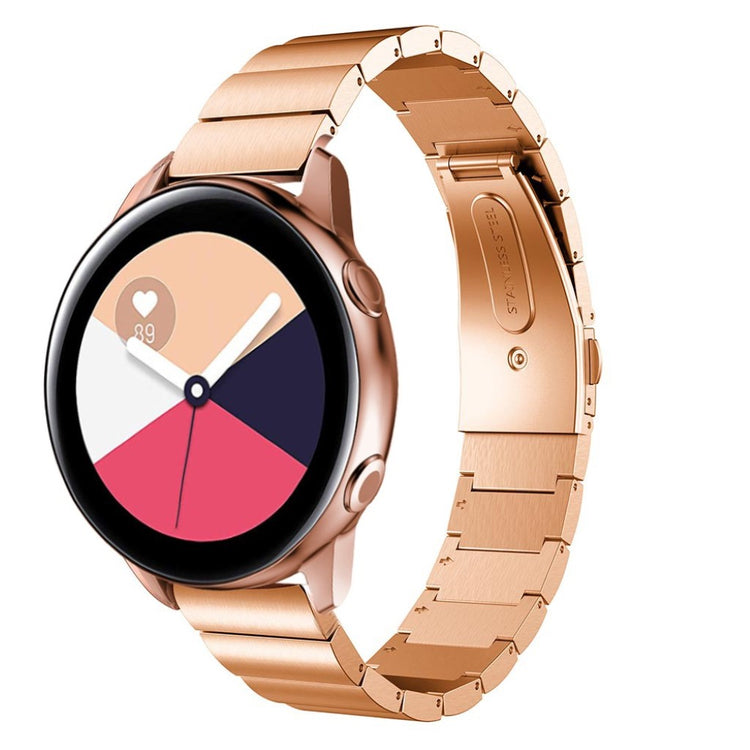 Meget skøn Samsung Galaxy Watch Active Metal Rem - Pink#serie_2