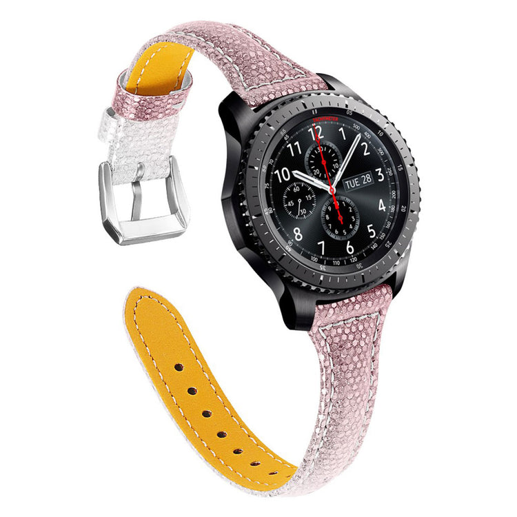 Super fantastisk Samsung Gear S3 Frontier Ægte læder Rem - Pink#serie_3