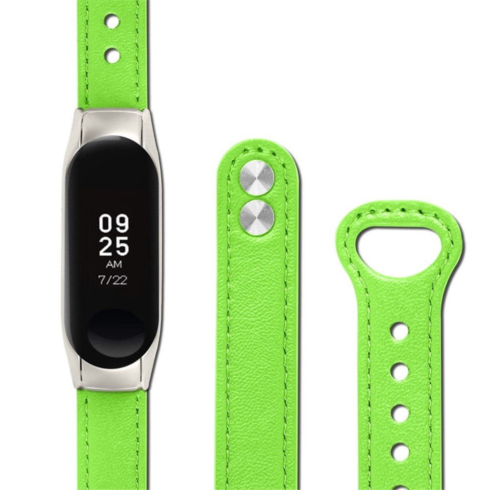 Yndigt Samsung Galaxy Fit-e Ægte læder Urrem - Grøn#serie_9