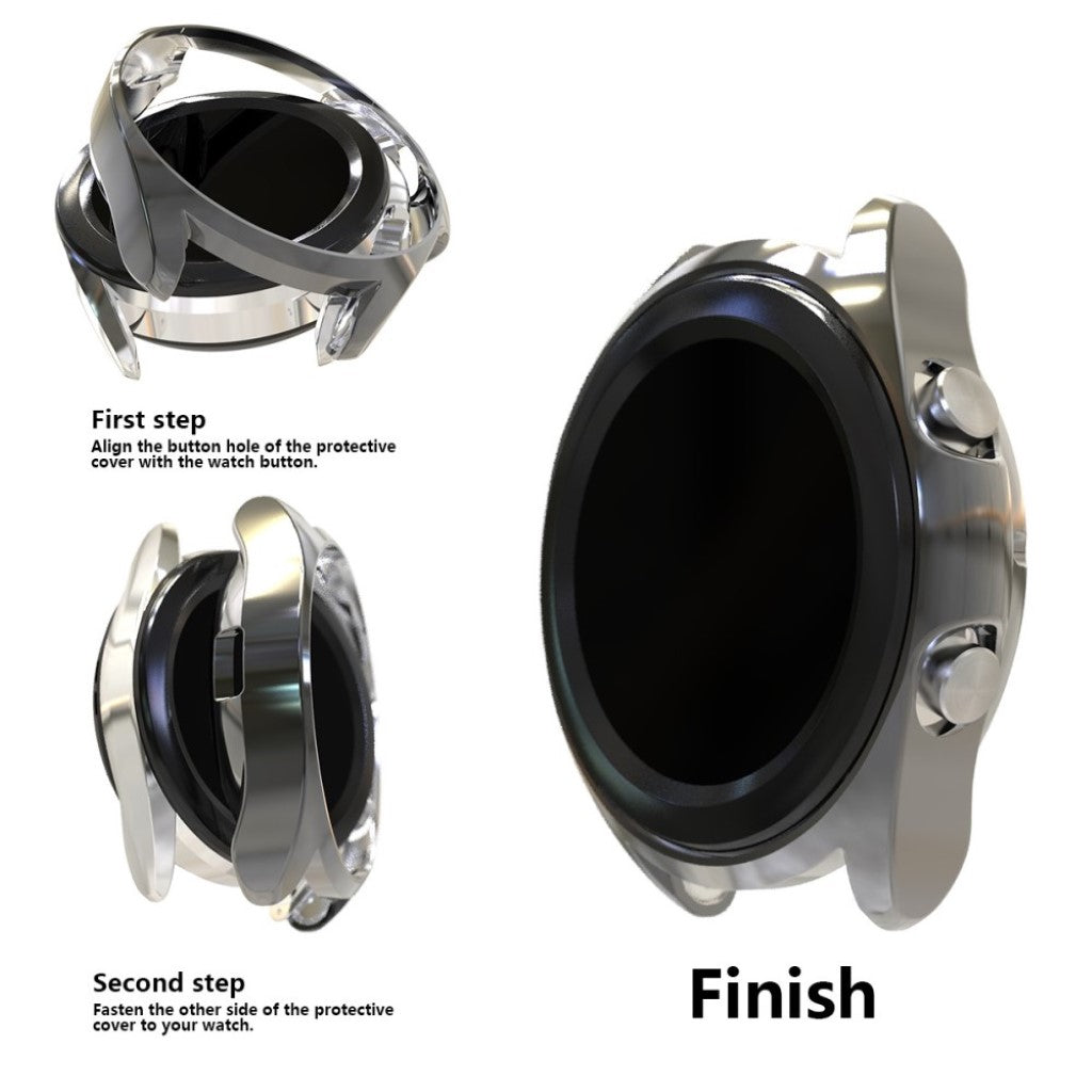 Samsung Galaxy Watch 3 (45mm)  Silikone Bumper  - Sølv#serie_4