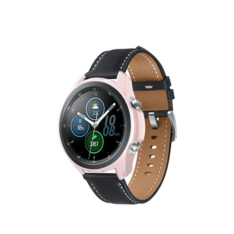 Samsung Galaxy Watch 3 (45mm) Holdbar Silikone Bumper  - Pink#serie_4