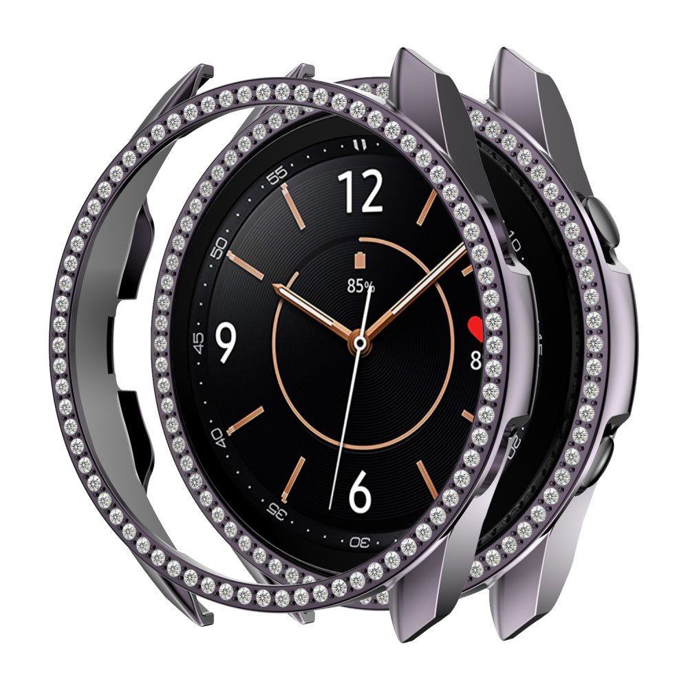 Samsung Galaxy Watch 3 (45mm)  Plastik og Rhinsten Bumper  - Sølv#serie_5