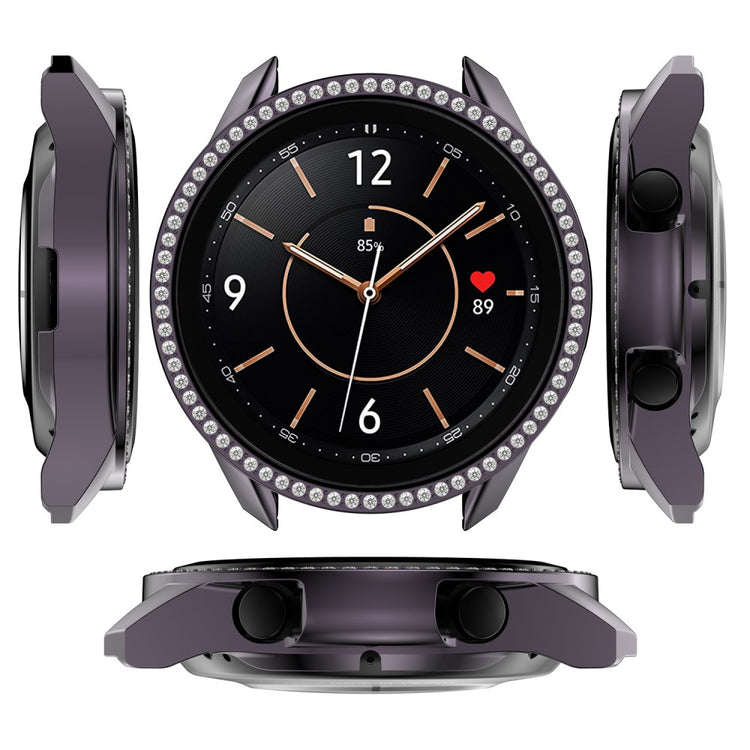 Samsung Galaxy Watch 3 (45mm)  Plastik og Rhinsten Bumper  - Sølv#serie_5