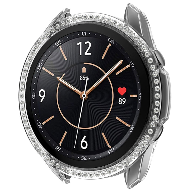 Samsung Galaxy Watch 3 (45mm)  Plastik og Rhinsten Bumper  - Gennemsigtig#serie_9