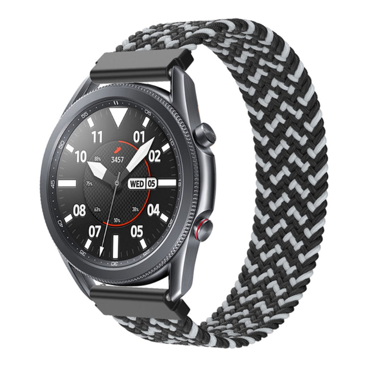 Super kønt Samsung Galaxy Watch 3 (45mm) Nylon Rem - Størrelse: XS - Sort#serie_22