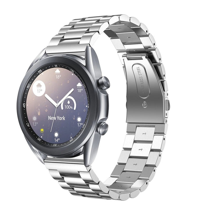 Mega fint Samsung Galaxy Watch 3 (41mm) Metal Rem - Sølv#serie_9