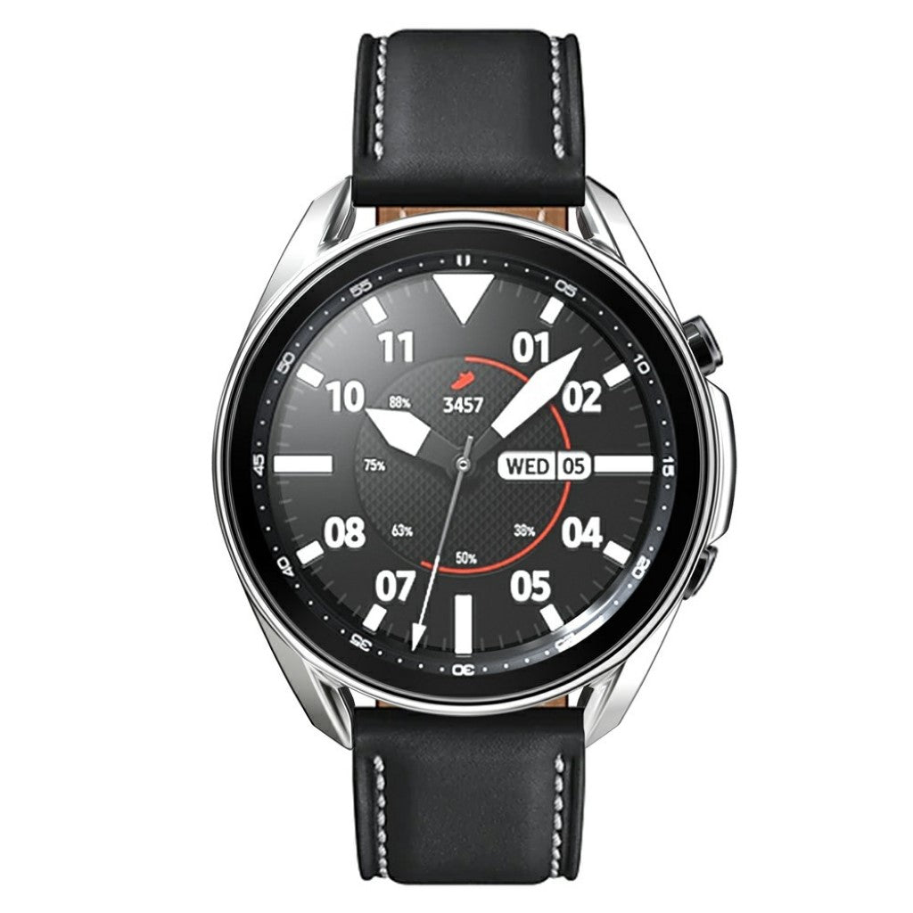 Samsung Galaxy Watch 3 (41mm) Holdbar Silikone Bumper  - Sølv#serie_10