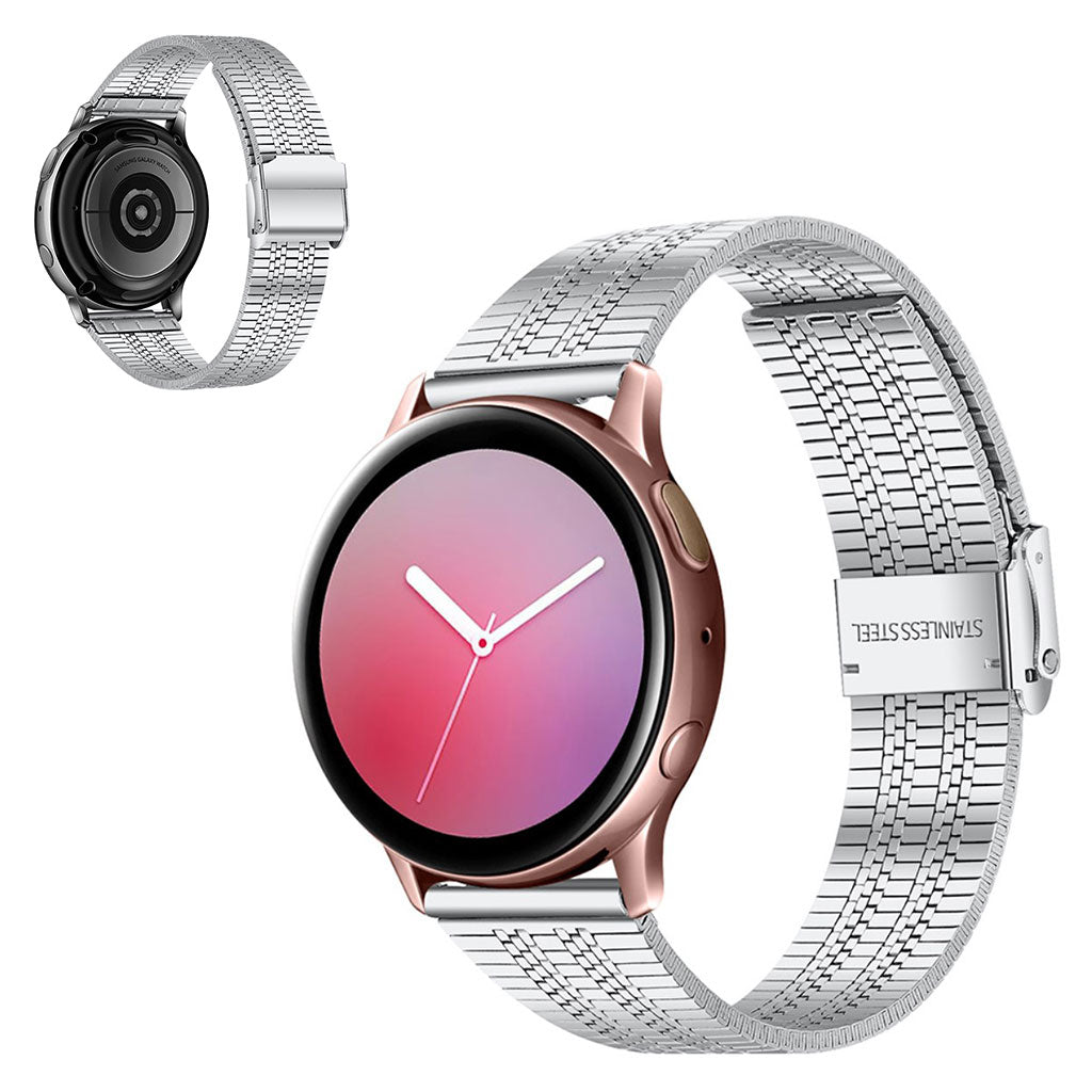  Samsung Galaxy Watch 3 (41mm) / Samsung Galaxy Watch (42mm) Metal Rem - Sølv#serie_1