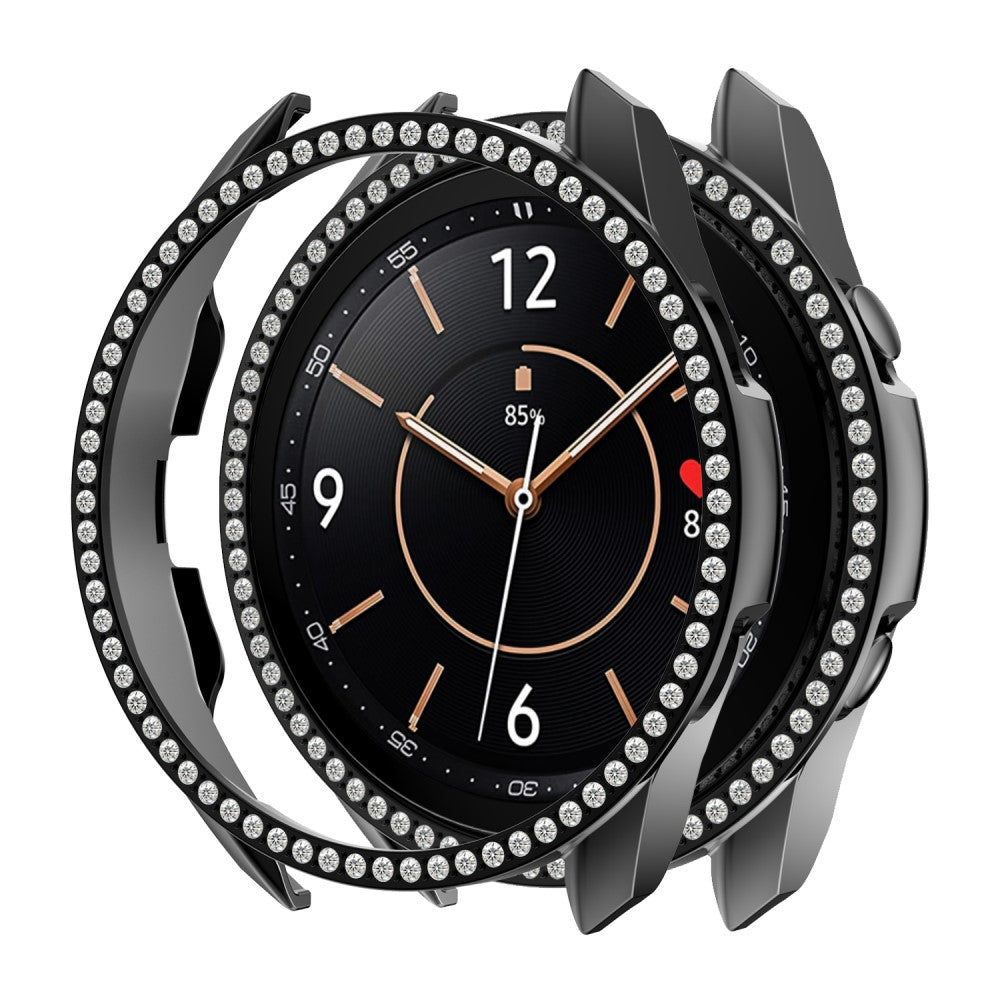 Samsung Galaxy Watch 3 (41mm)  Plastik og Rhinsten Bumper  - Sort#serie_3