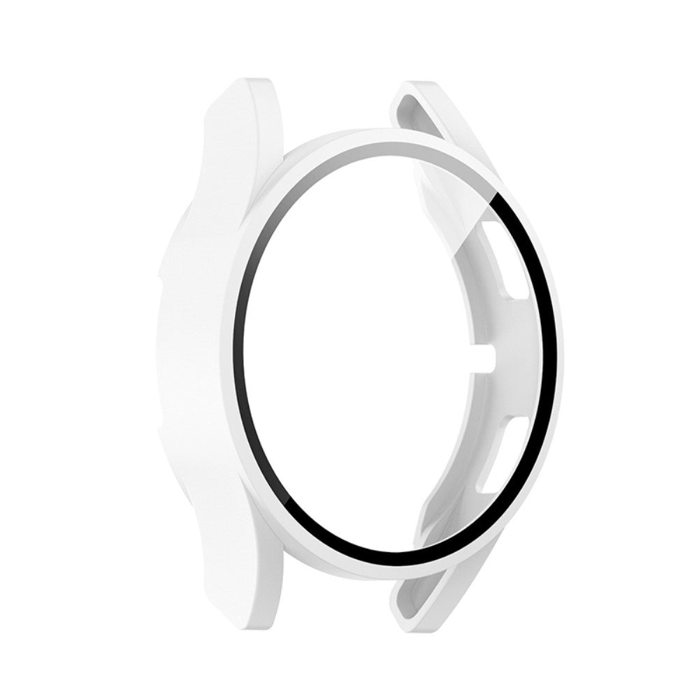 Rigtigt Fed Samsung Galaxy Watch 4 (40mm) Cover med Skærmbeskytter i Plastik og Hærdet Glas - Hvid#serie_2