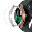 Riktigt Häftigt Samsung Galaxy Watch 4 (44mm) Skal med Skärmskydd i Glas och Strass
