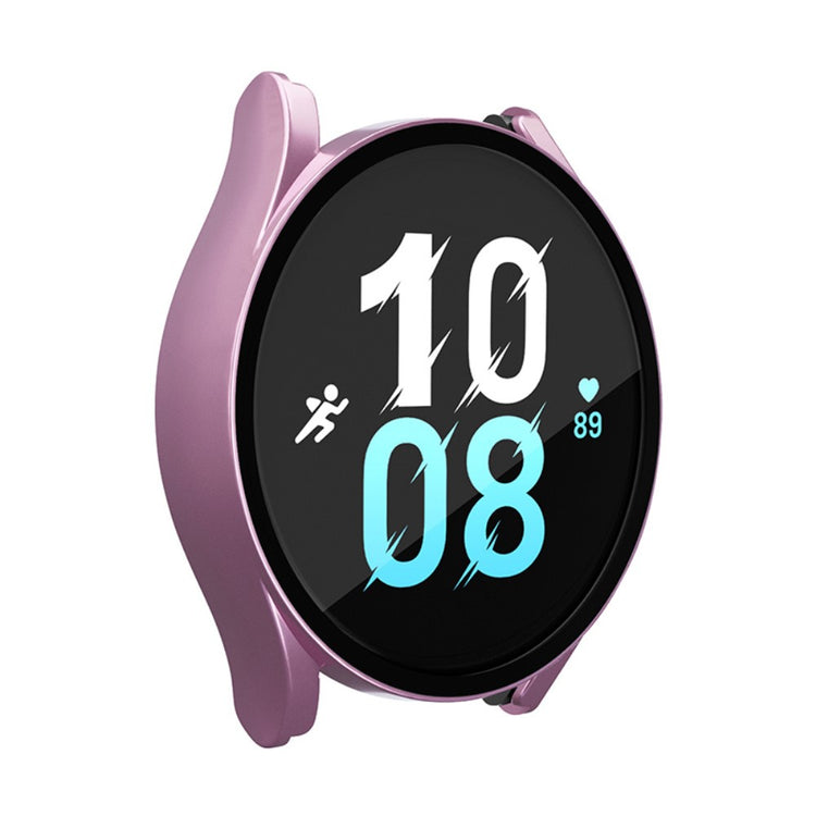 Beskyttende Samsung Galaxy Watch 5 (40mm) / Samsung Galaxy Watch 4 (40mm) Cover med Skærmbeskytter i Plastik og Hærdet Glas - Pink#serie_4