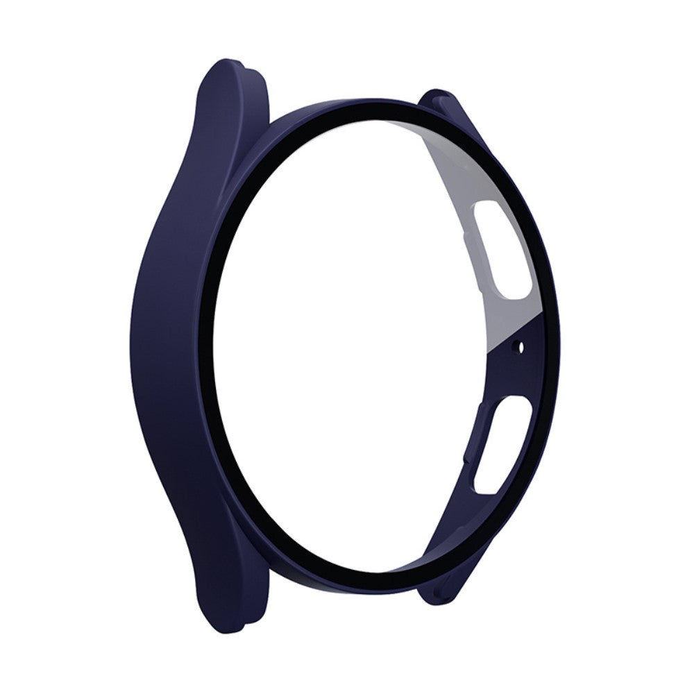 Beskyttende Samsung Galaxy Watch 5 (40mm) / Samsung Galaxy Watch 4 (40mm) Cover med Skærmbeskytter i Plastik og Hærdet Glas - Blå#serie_6