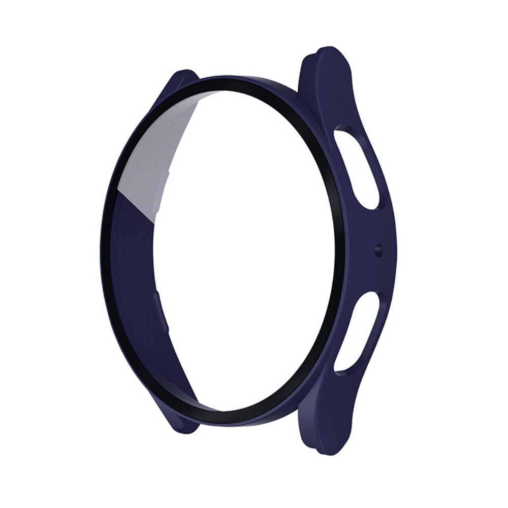 Beskyttende Samsung Galaxy Watch 5 (40mm) / Samsung Galaxy Watch 4 (40mm) Cover med Skærmbeskytter i Plastik og Hærdet Glas - Blå#serie_6