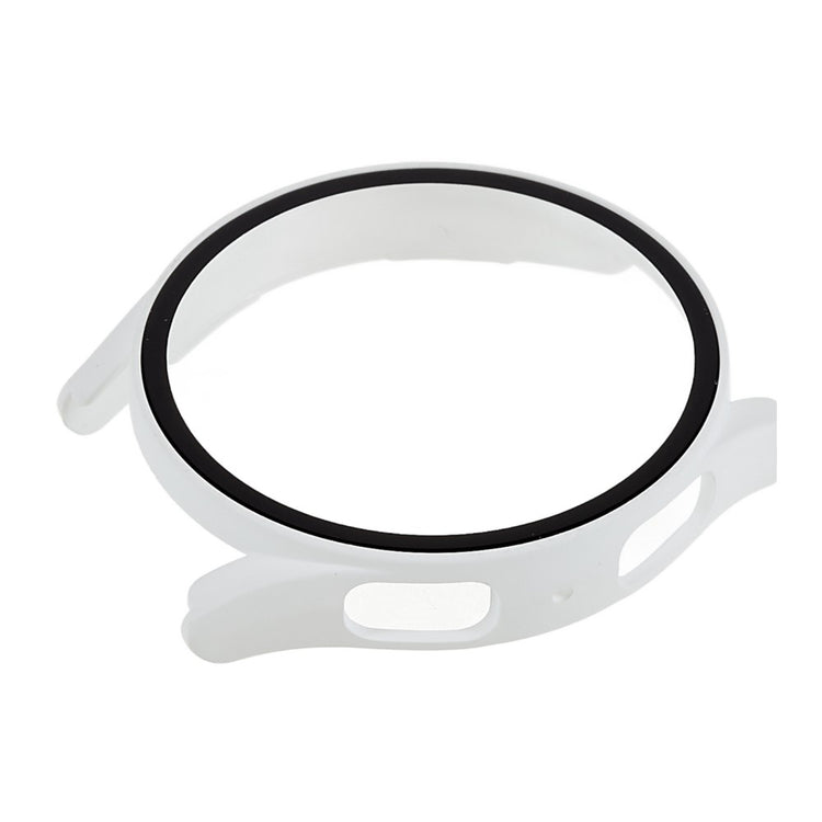 Meget Flot Samsung Galaxy Watch 5 (40mm) Cover med Skærmbeskytter i Plastik og Hærdet Glas - Hvid#serie_8