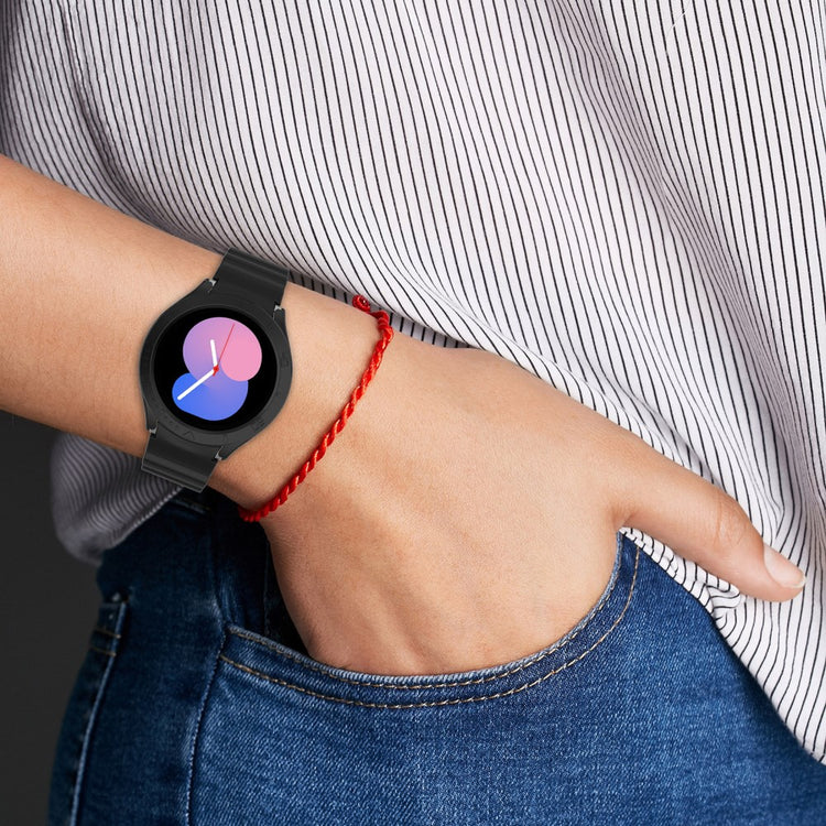  Samsung Galaxy Watch 5 (40mm) / Samsung Galaxy Watch 4 (40mm) Silikone Rem - Sort#serie_1