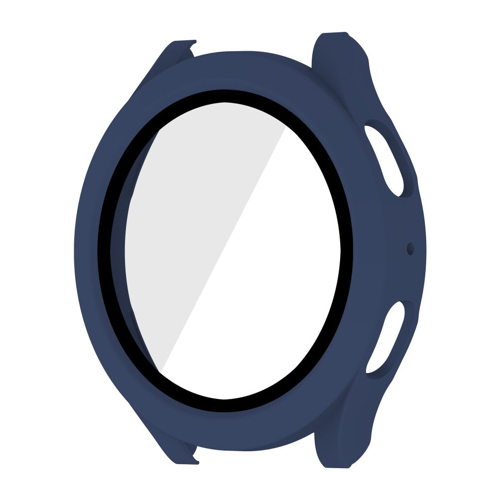 Meget Fint Samsung Galaxy Watch 5 (40mm) / Samsung Galaxy Watch 4 (40mm) Cover med Skærmbeskytter i Plastik og Hærdet Glas - Blå#serie_6