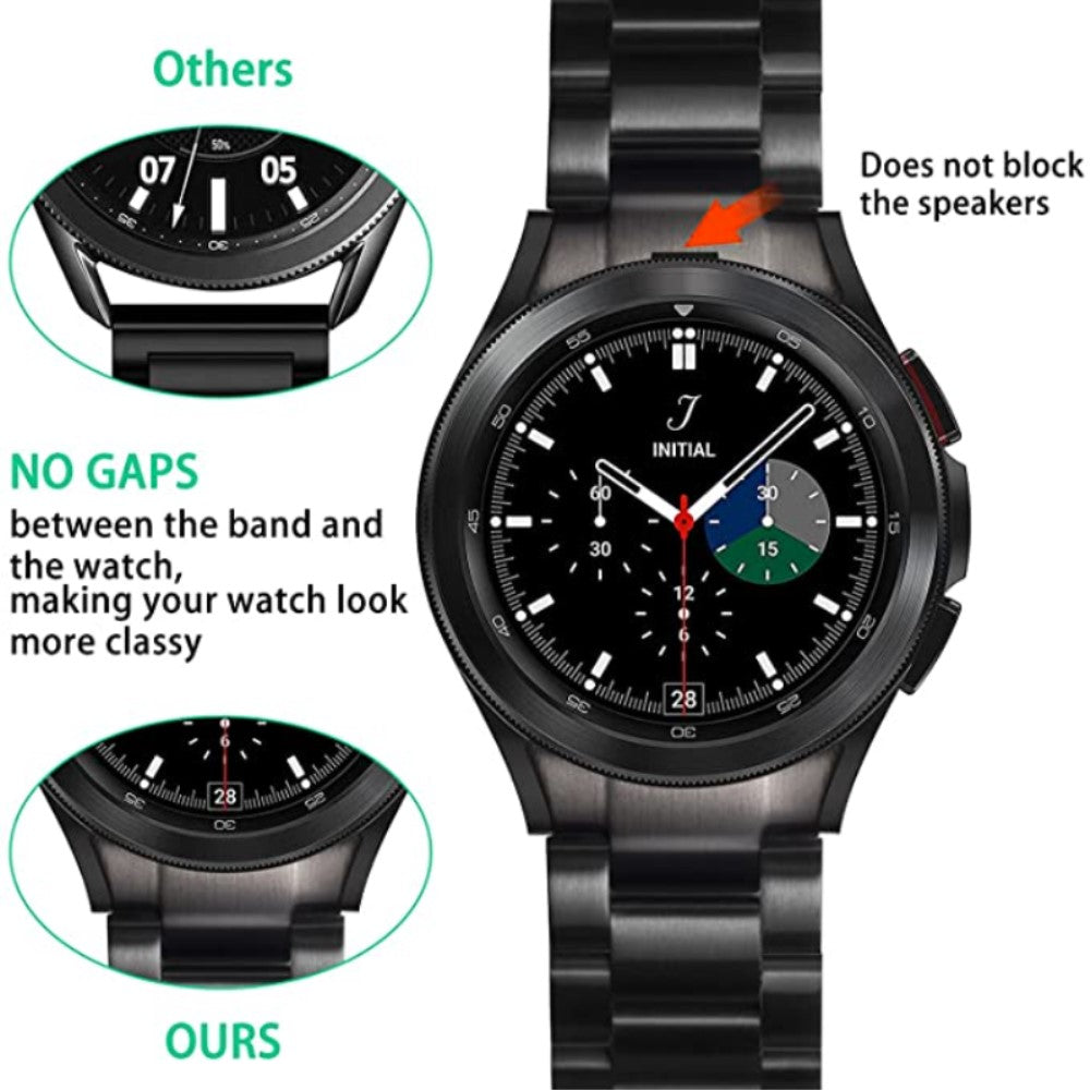 Super Elegant Metal Universal Rem passer til Samsung Smartwatch - Sølv#serie_3
