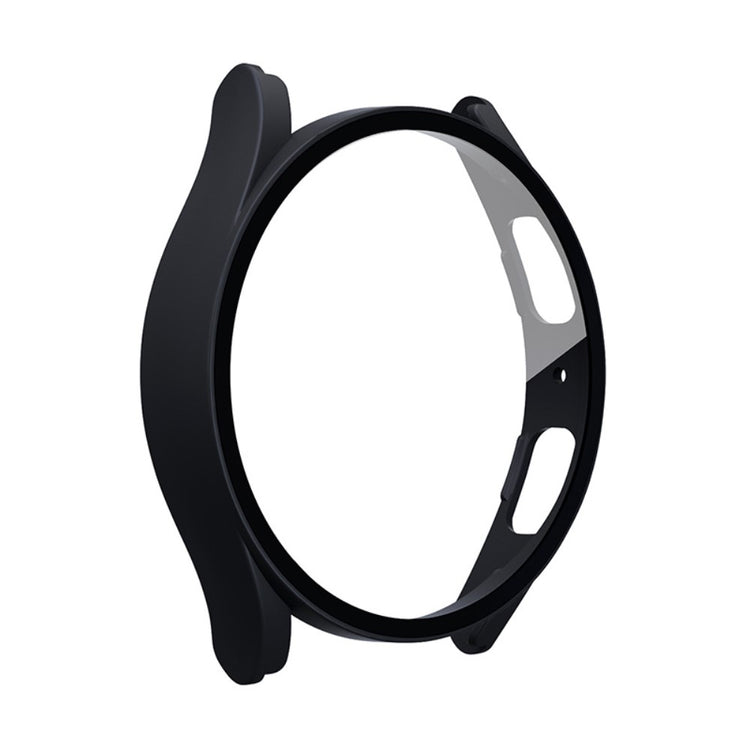 Meget Fint Samsung Galaxy Watch 5 (44mm) / Samsung Galaxy Watch 4 (44mm) Cover med Skærmbeskytter i Plastik og Hærdet Glas - Sort#serie_3