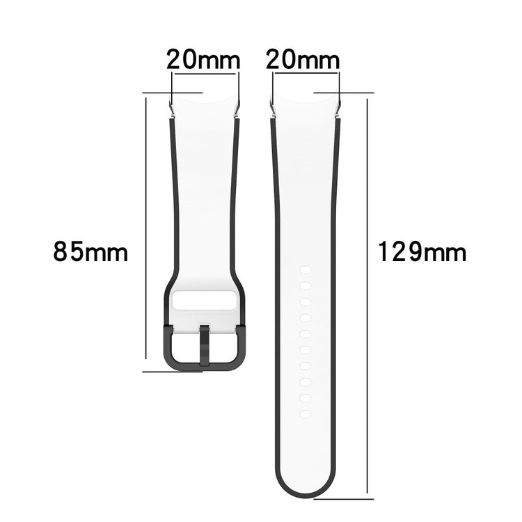 Vildt smuk Universal Samsung Silikone Rem - Hvid#serie_1