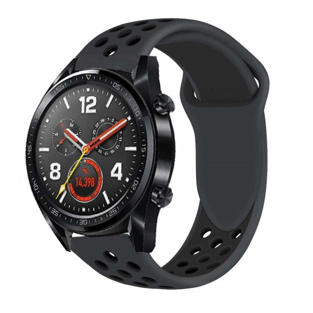 Meget pænt Huawei Watch GT Silikone Rem - Sort#serie_1