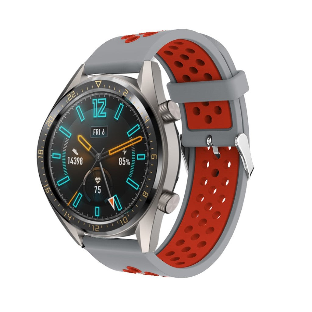 Vildt smuk Huawei Watch GT Silikone Rem - Sølv#serie_8