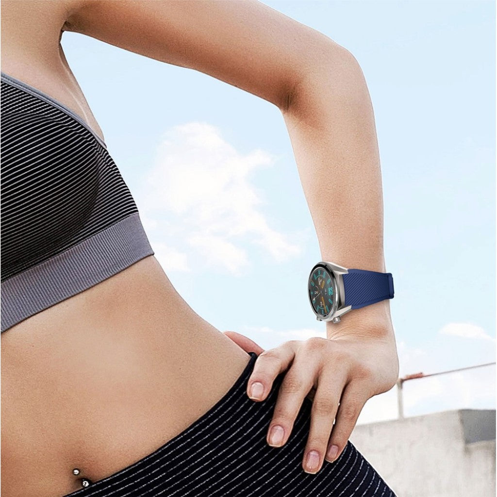 Fed Huawei Watch GT Silikone Rem - Blå#serie_12