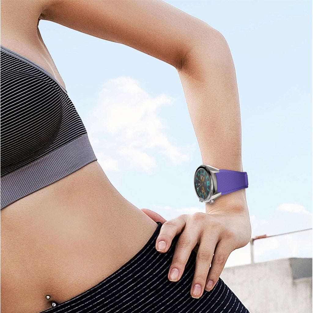 Fed Huawei Watch GT Silikone Rem - Lilla#serie_13