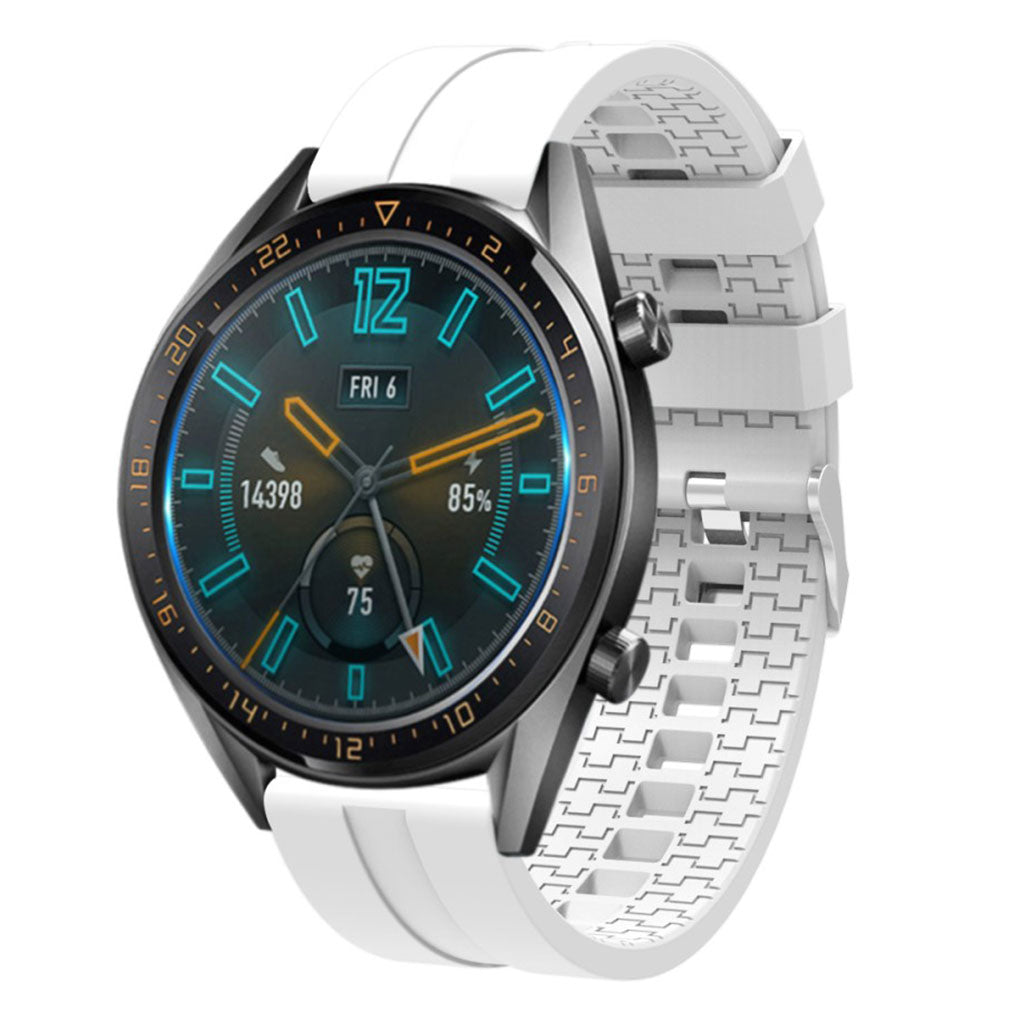Helt vildt smuk Huawei Watch GT Silikone Rem - Hvid#serie_1