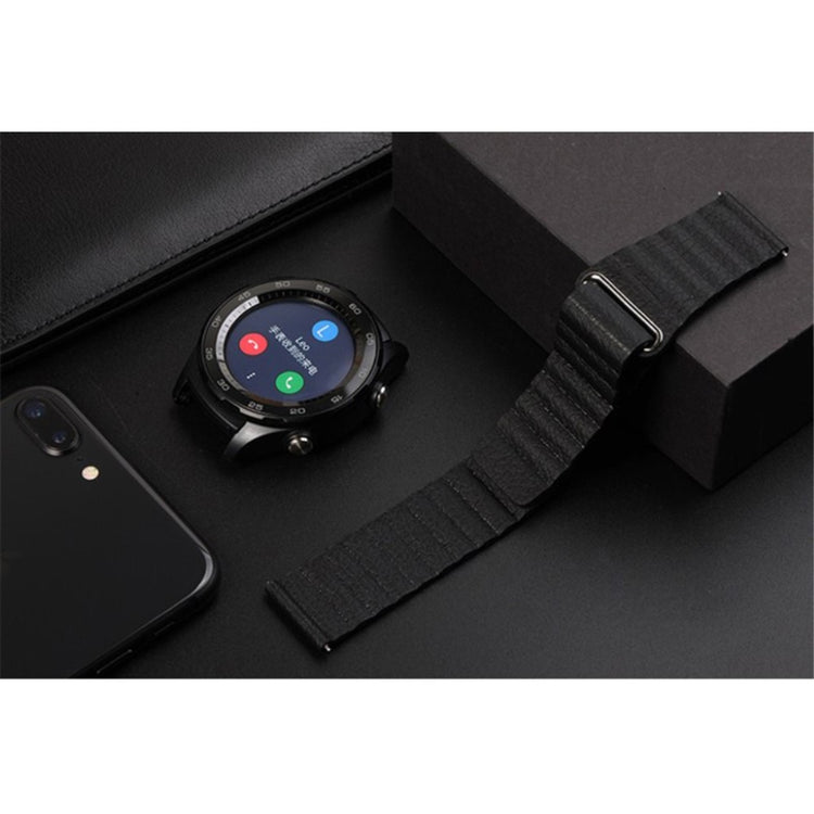 Elegant Huawei Watch GT 2 42mm Kunstlæder Rem - Sort#serie_1