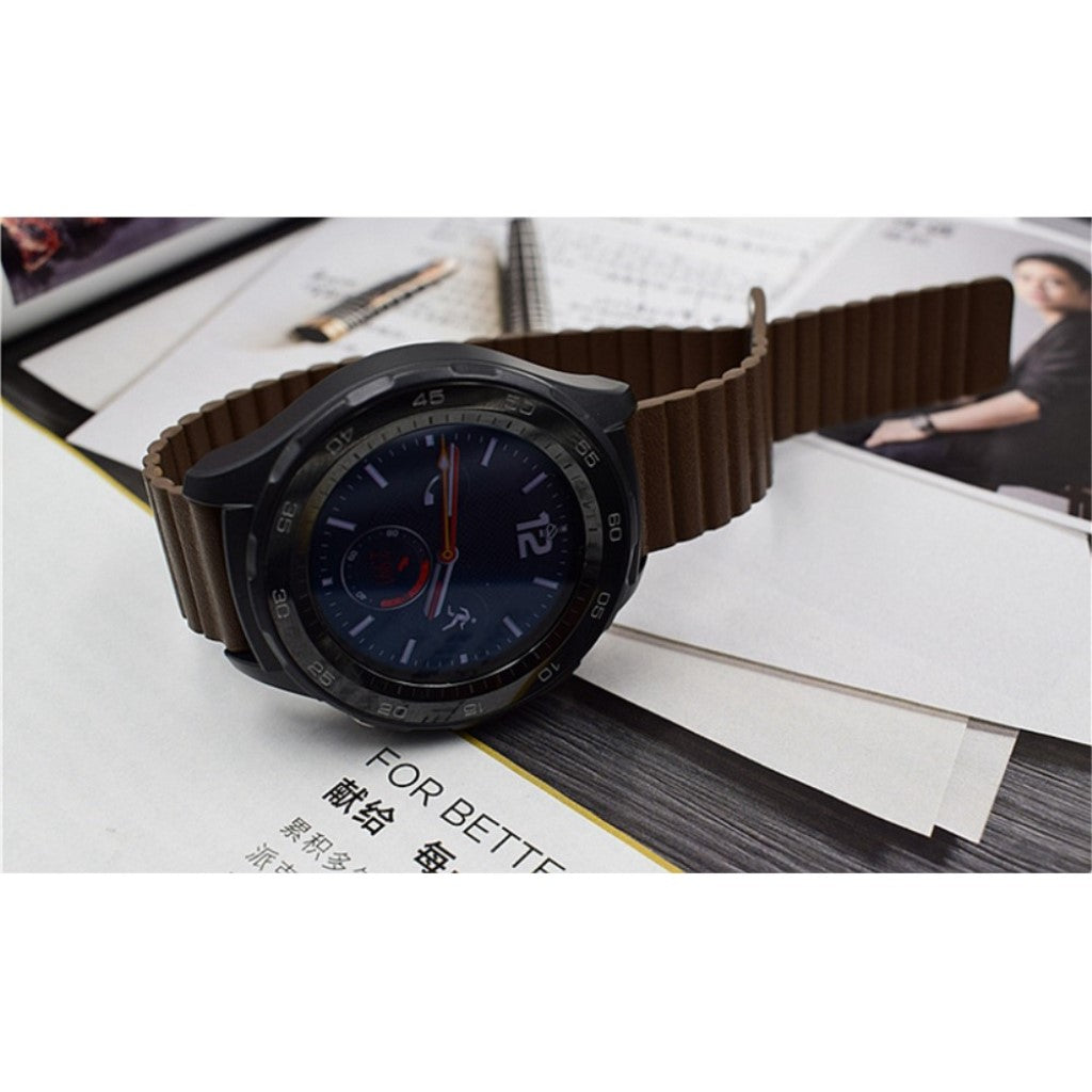 Elegant Huawei Watch GT 2 42mm Kunstlæder Rem - Brun#serie_6